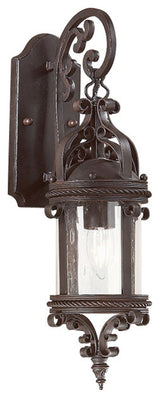 Pamplona 1-Light Wall Lantern, Old Bronze