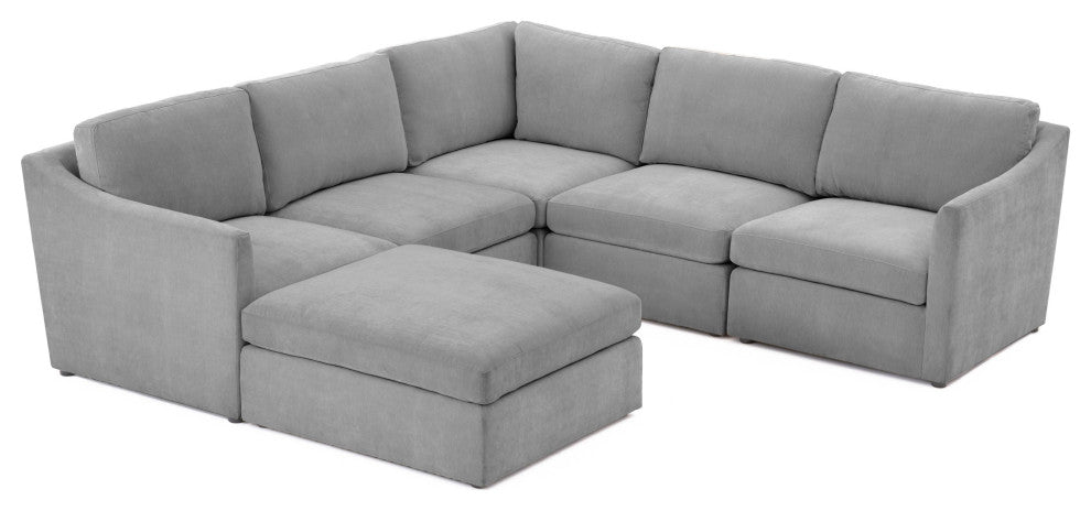 Aiden Gray Modular Chaise Sectional - Grey