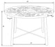 Leisuremod Devon 7-Piece Aluminum Dining Set With Table and 6 Armchairs, Black