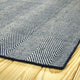 Kaleen Ziggy Hand woven Indoor/Outdoor Polyester Area Rug Navy, 2'x3'