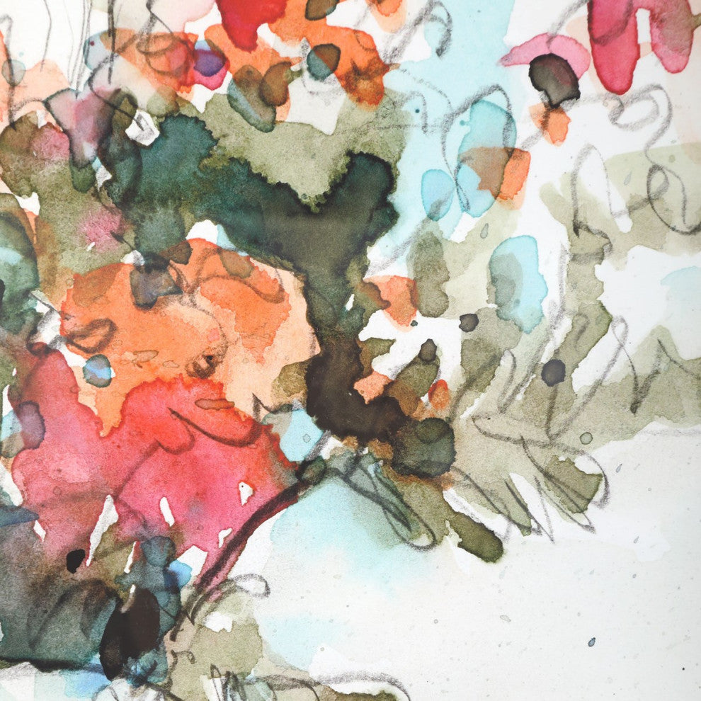 Uttermost Fresh Flowers Watercolor Prints Set of 2 41619