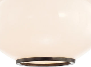 Canton 1-Light Semi Flush, Old Bronze, 9"