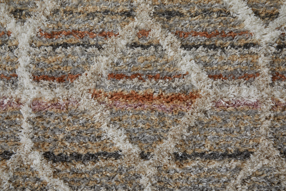 Weave & Wander Caide Contemporary Rug, Beige/Multi, 10'x14'