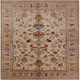 Ahgly Company Indoor Square Mid-Century Modern Area Rugs, 7' Square