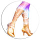 Dancer Legs And Treescape Double Exposure, Portrait Disc Artwork, 23"