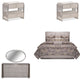 AICO Furniture Roxbury Park 5 Piece Queen Bedroom Set