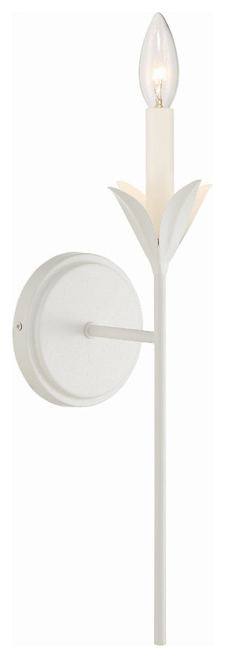 Broche 1-Light Matte White Wall Mount