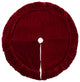 72" Plush Red Velvet Treeskirt