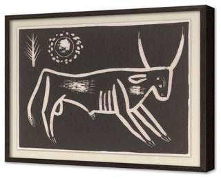 Bull Fine Art Print, Gray, 24"x30"