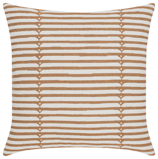 Sincerity Caramel Indoor/Outdoor Performance Pillow, 20"x20"