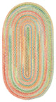 Capel Baby's Breath Light Yellow 0450_150 Braided Rugs - 9' 2" X 13' 2" Oval