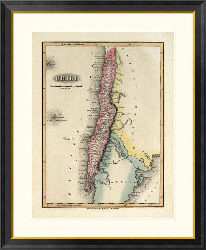 "Chili, 1823" Framed Digital Print by Fielding Lucas, 33x40"