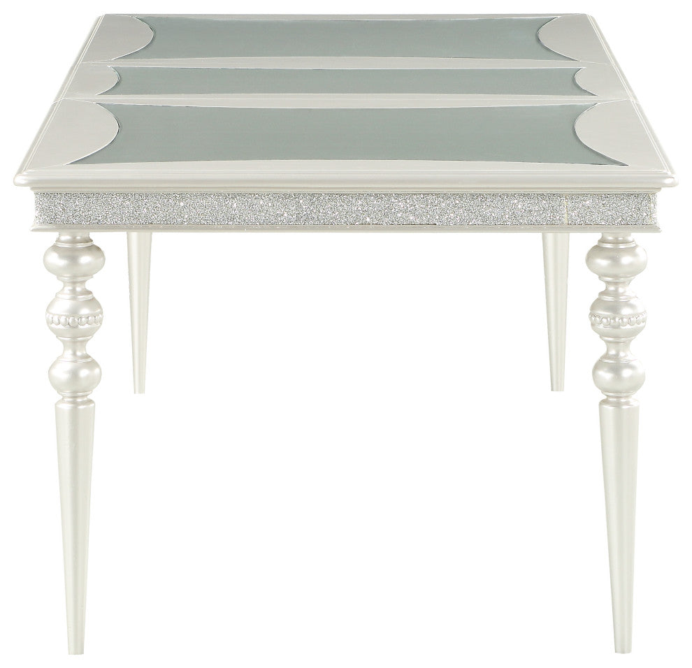 ACME Maverick Dining Table, Platinum