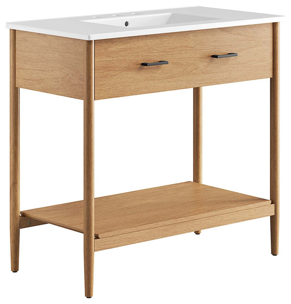 Zaire 36" Bathroom Vanity - Natural White