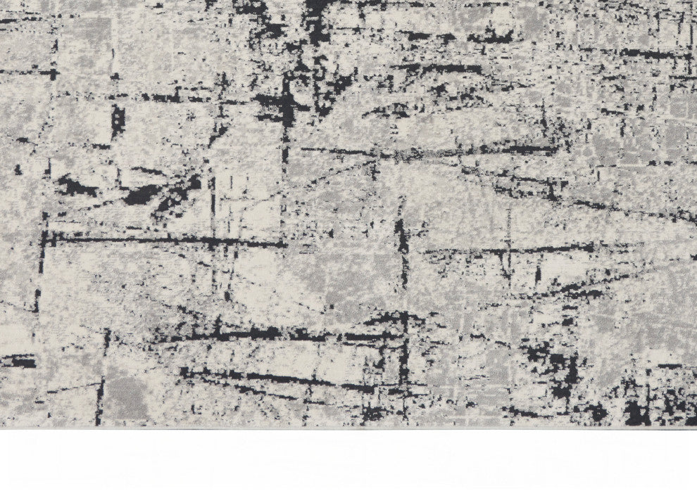 Calvin Klein CK970 Vapor 9' x 12' Ivory Grey Modern Indoor Rug