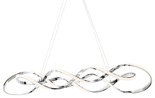 WAC Lighting 39" Interlace Pendant Light, Chrome