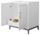 Marlena 30" Single Vanity, No Top, No Sink, Nickel Trim