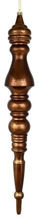 Vickerman N190975D 20" Chocolate Mercury Finial, Pack of 2