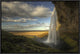 "Seljalandsfoss" Framed Canvas Giclee by Max Witjes, 25x17"