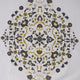 Kerala Gold Printed Cotton Twill Fabric Sample, 4Wx4L