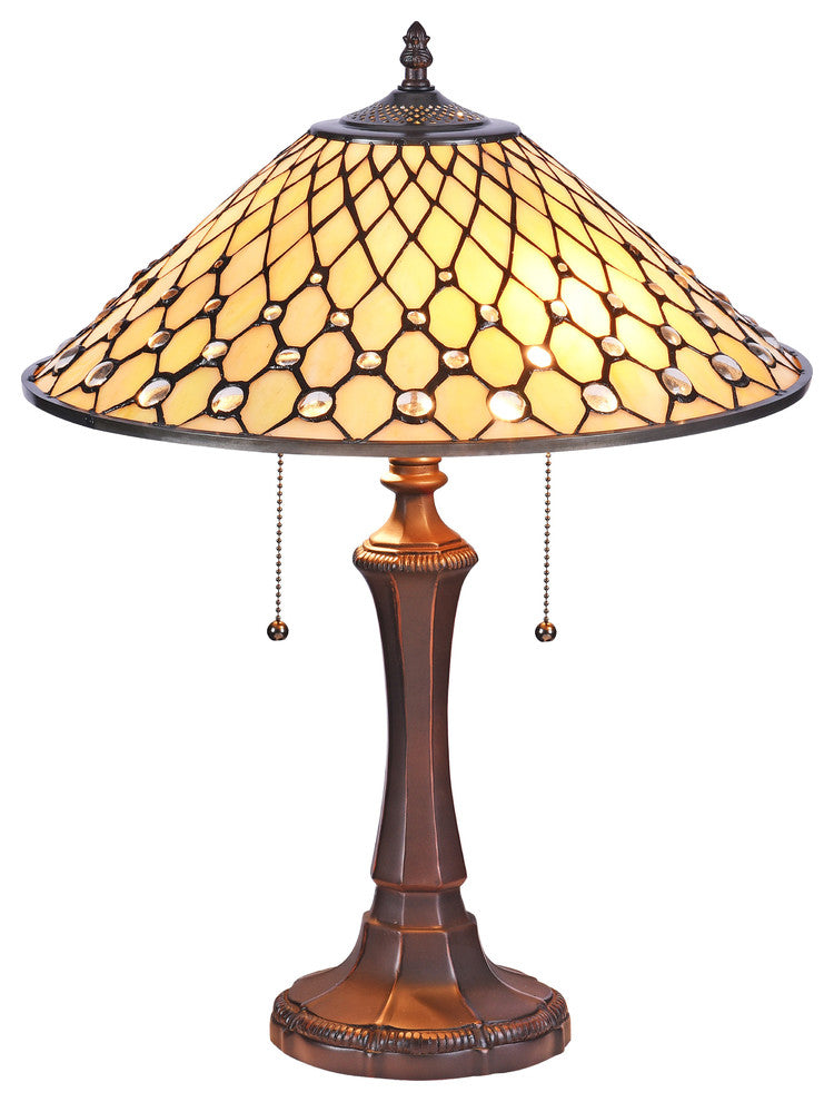 Fanny Victorian 2-Light Table Lamp 16"