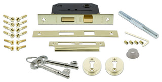 Classic Rosette Interior Mortise Egg & Dart Door Knob, Polished Brass