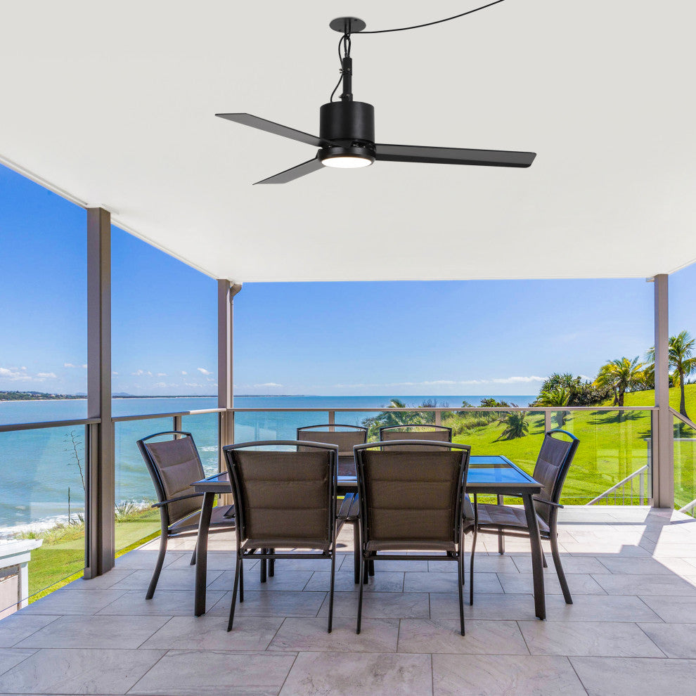 42-inch Traditional Outdoor 3-Blade Ceiling Fan with Light