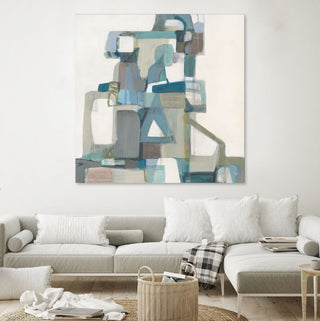 Modern Pyramid - 72 x 72 by Terri Burris