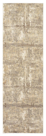 Weave & Wander Frida Ivory/Gray 2'6"x8' Power Loomed Area Rug