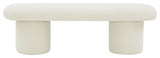 Safavieh Couture Cassandralee Boucle Bench, Ivory