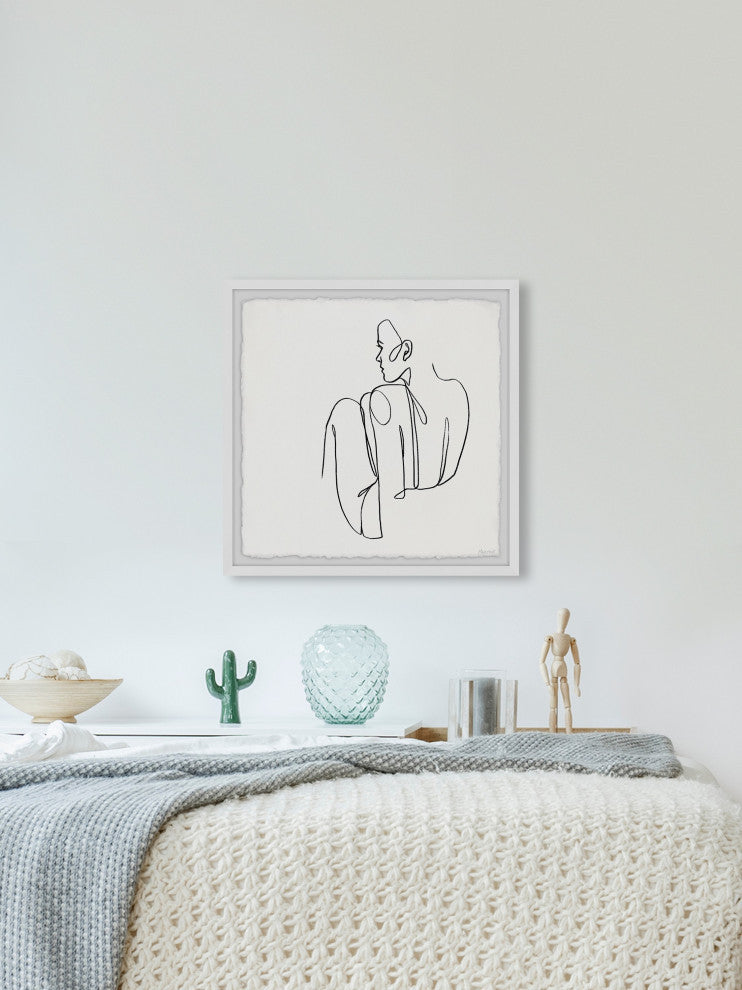 "On the Floor" Framed Painting Print, 24x24