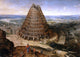 Lucas Van Valkenborch The Tower of Babel, 18"x27" Gallery Wrapped Canvas