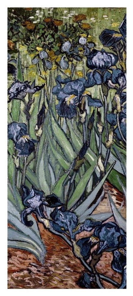 "Irises (center)" Digital Paper Print by Vincent van Gogh, 20"x46"