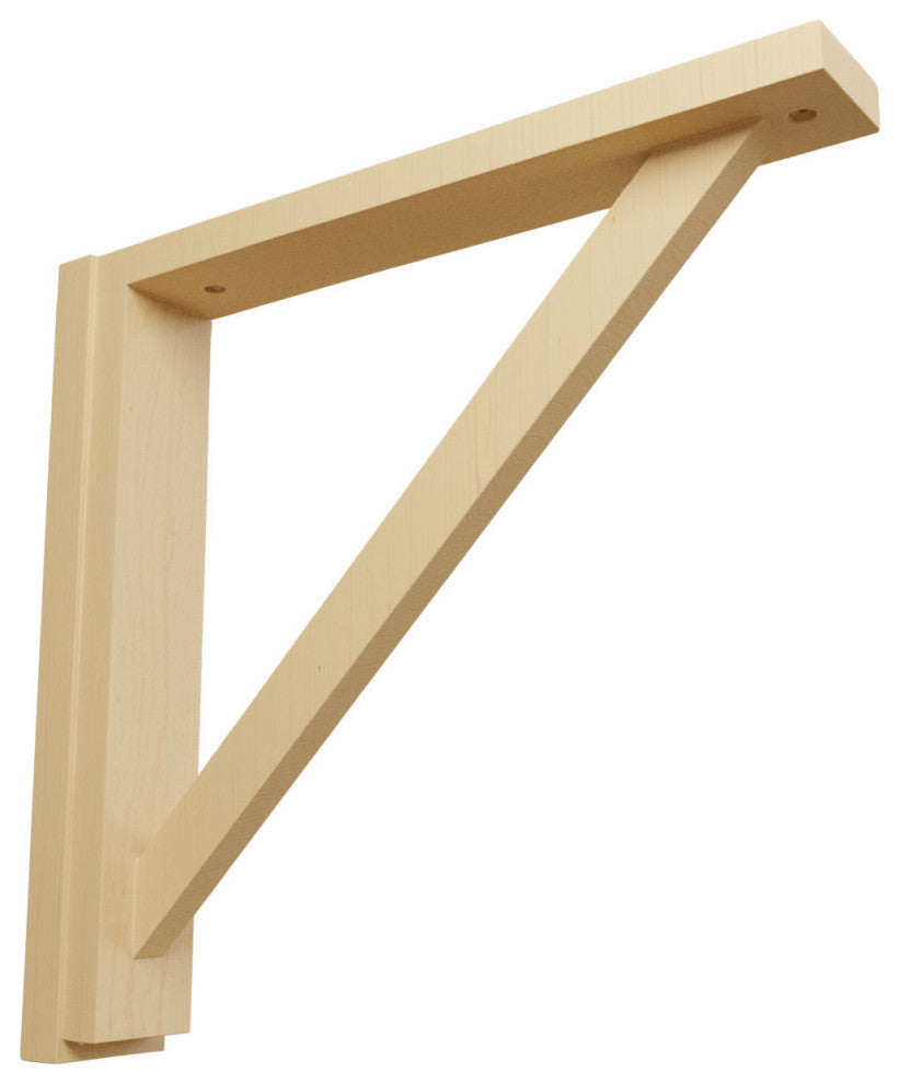 2 1/2"W x 14 3/4"D x 14 1/4"H Traditional Shelf Bracket, Alder