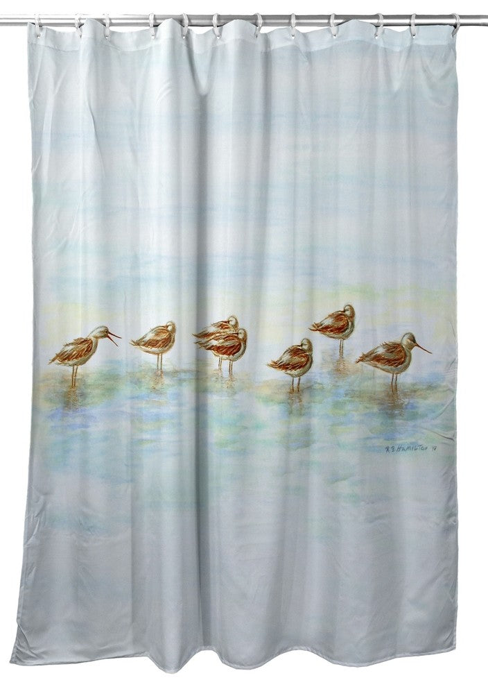 Betsy Drake Avocets Shower Curtain
