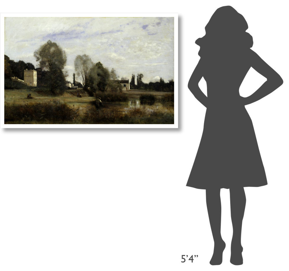"Ville d'Avray, 1865" Print by Jean-Baptiste-Camille Corot, 46"x30"
