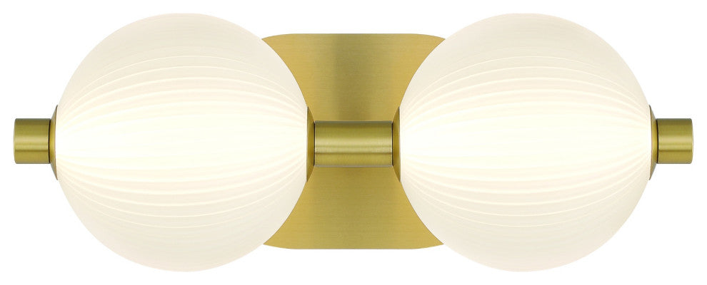 Palmas 2-Light Vanity, Gold