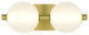 Palmas 2-Light Vanity, Gold