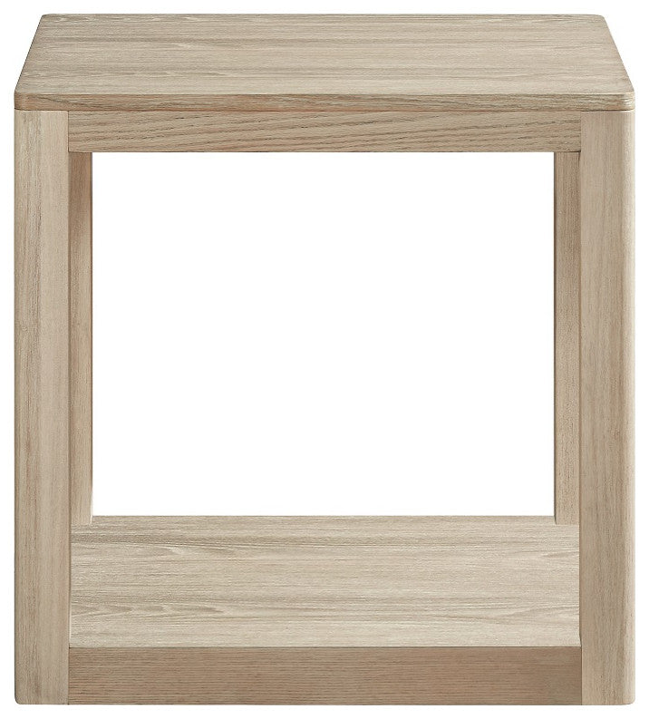 Eberle End Table, White Oak
