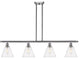 Innovations 516-4I-SN-GBC-84 4 Light Island Light, Brushed Satin Nickel