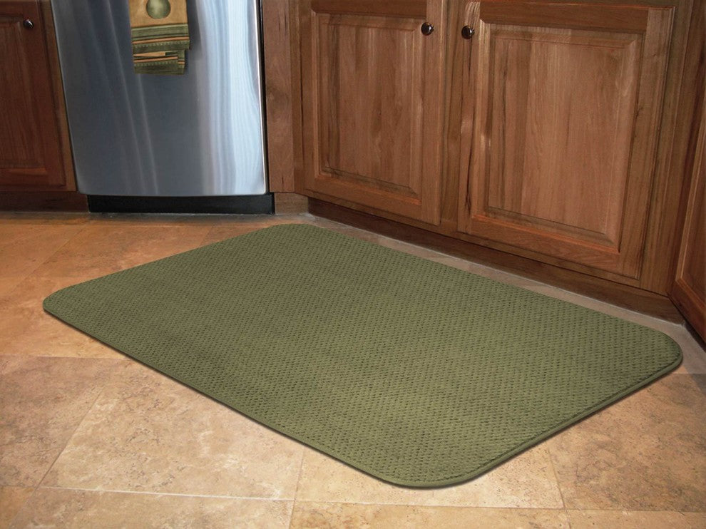Skid-Resistant Area Rug Olive Green, 6'x8'