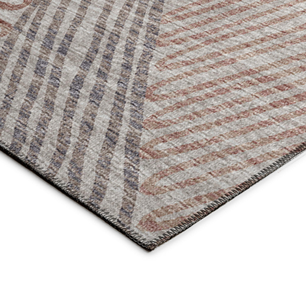 Indoor/Outdoor Sedona SN11 Walnut Machine Washable 6' x 6' Round Rug