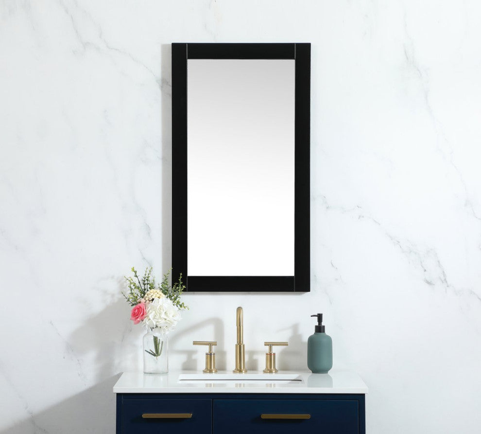 Alice Vanity Mirror, 18"x32", Black