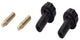 Aspen Creative 21308-2 Replacement Turn Knobs and 1/2" Extensions, Black, 2 Pack
