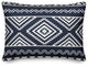 Navy Tribal Pattern 14x20 Lumbar Pillow