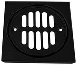 Post Style Large Kitchen Basket Strainer, Antique Copper, Powdercoated Black