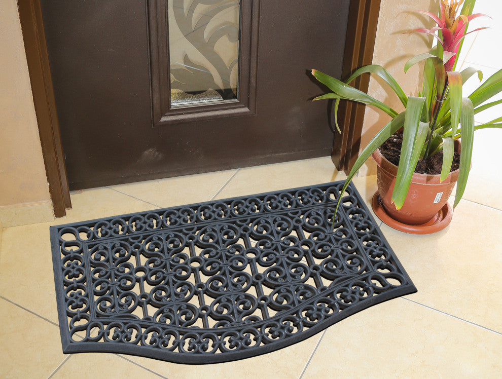 A1HC Large Floor Door Mat, Rubber Grill Drainable Design, Anti Fatigue, 24"x39"