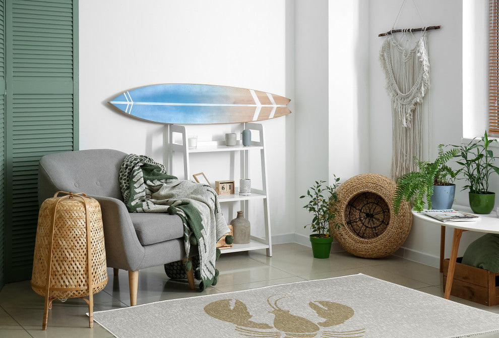 Lobster Nautical Chenille Rug