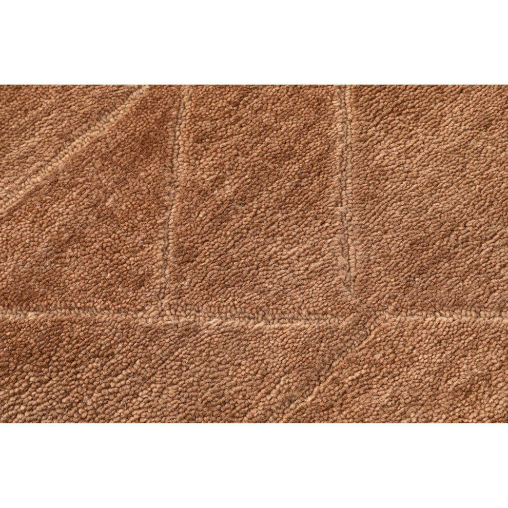 Quartz Relief Area Rug, Rust, 5'x8'
