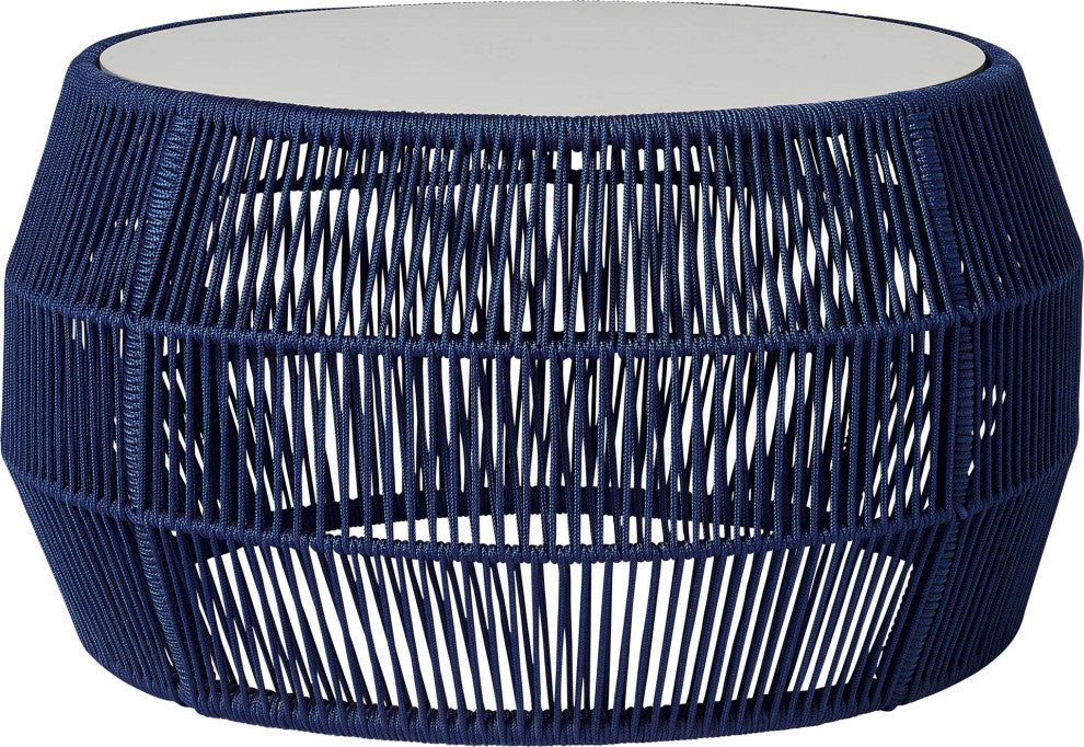 Volta Cocktail Table, Blue Cord